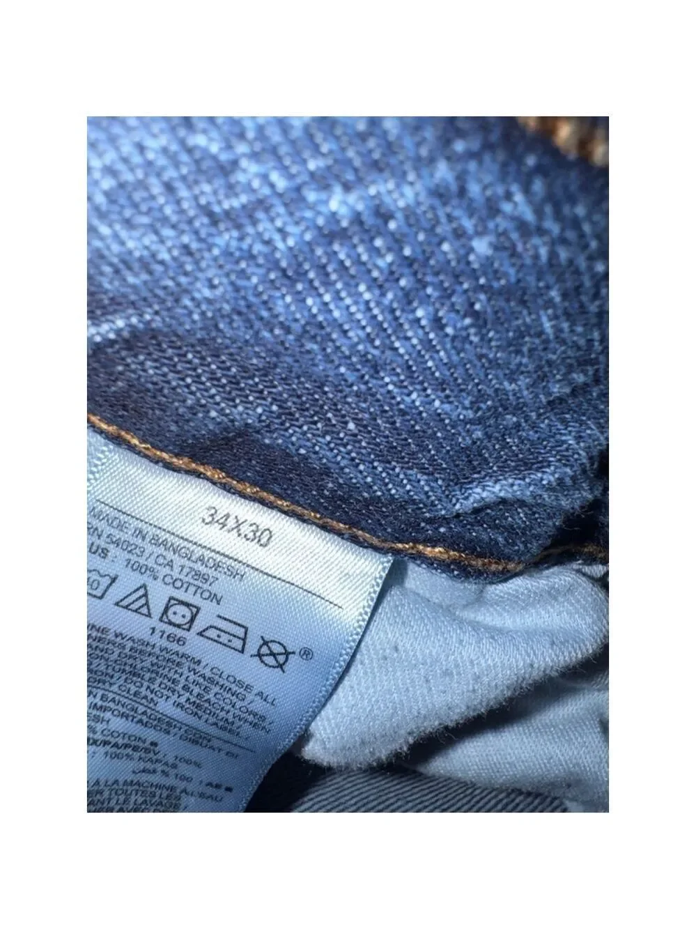 Old Navy Straight Fit Jeans Men’s 34x30 Blue Medium Wash Classic Denim